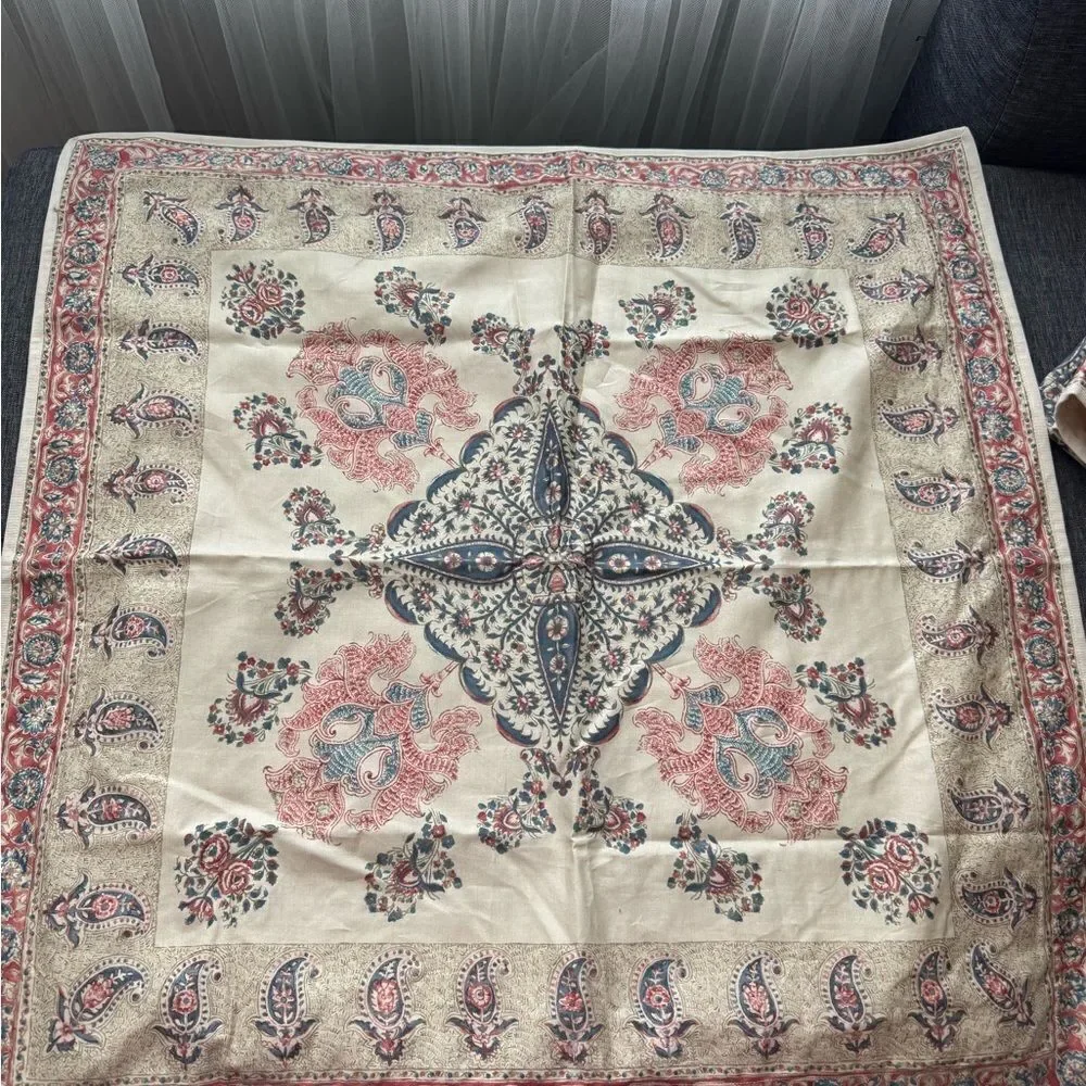 RALPH LAUREN ISLESBORO FERNHILL PAISLEY FLORAL 100% COTTON EUROPEAN SHAM CASES
